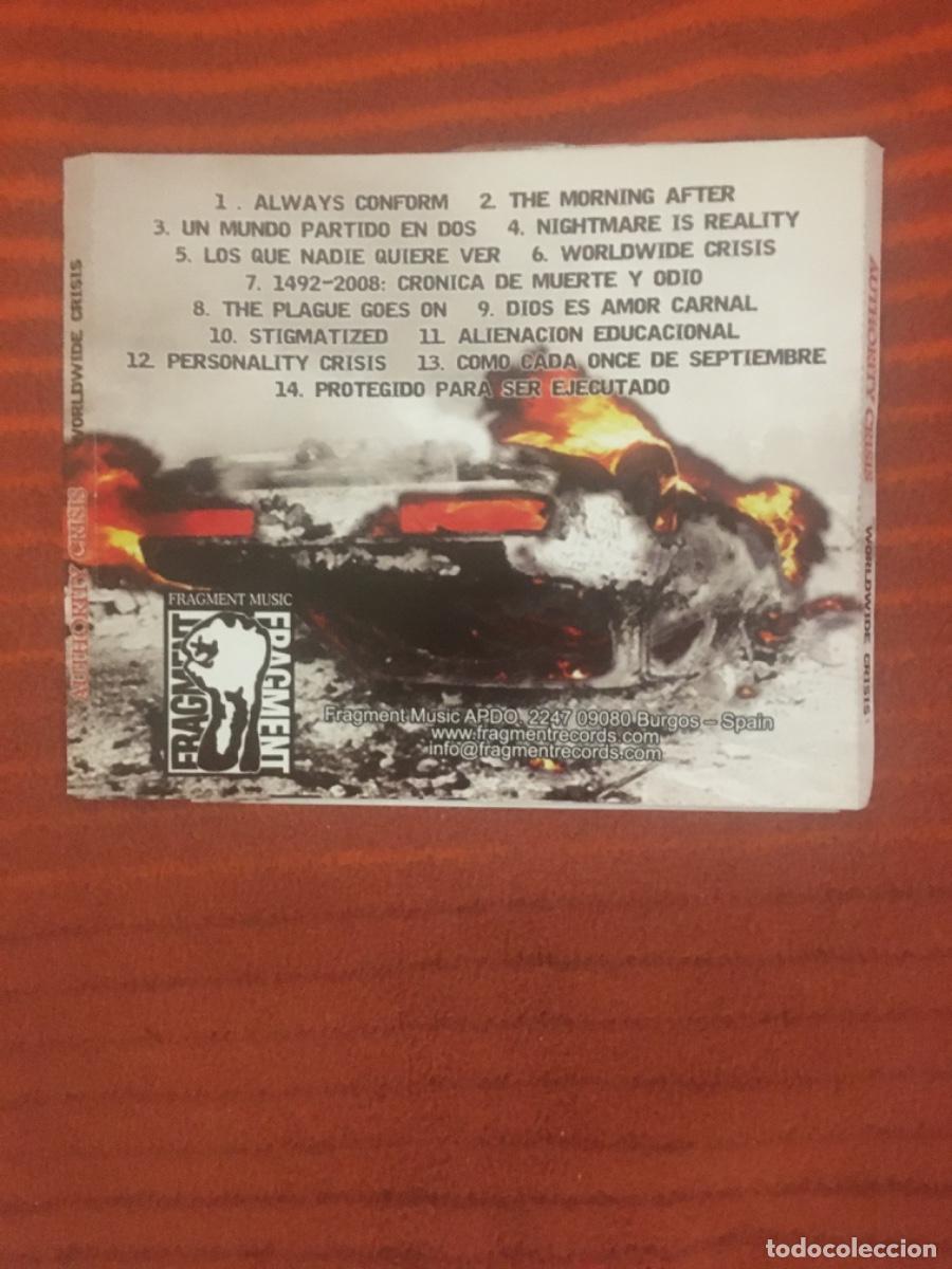 CDs de m&uacute;sica: AUTHORITY CRISIS-WORLDWIDE CRISIS - Foto 2