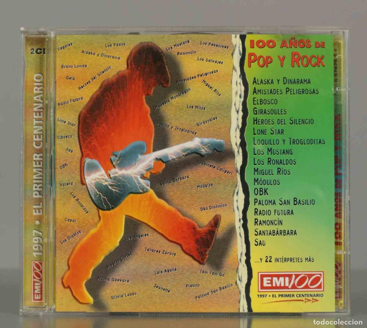 CDs de m&uacute;sica: CD. Various &ndash; 100 A&ntilde;os De Pop Y Rock - Foto 1