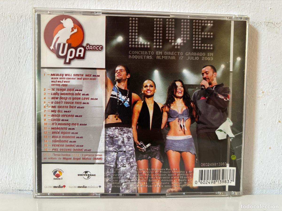 CDs de m&uacute;sica: Upa Dance. Live. PEDIDO M&Iacute;NIMO 5&euro; - Foto 2