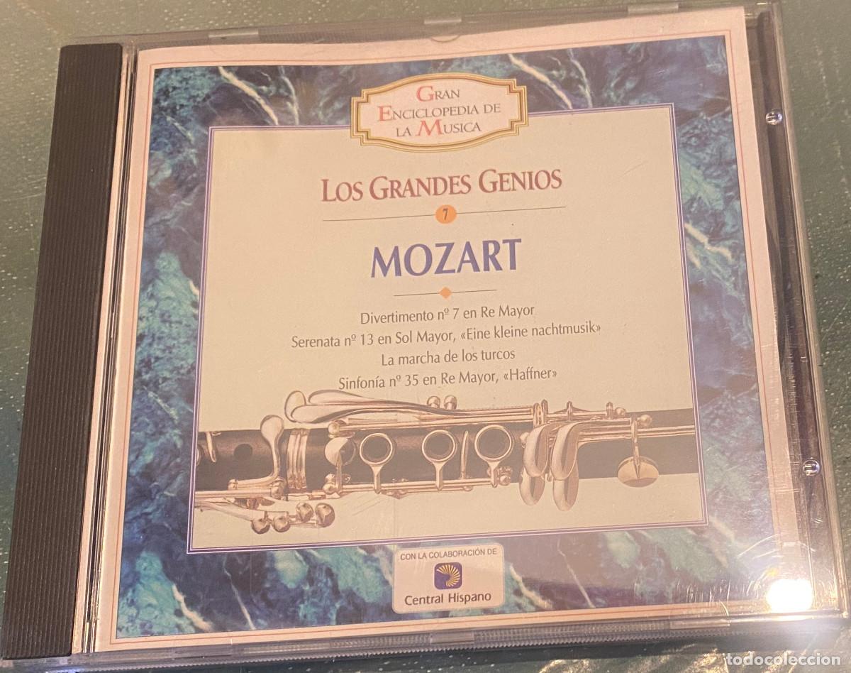 CDs de Musique: 'Los Grandes Genios 7 - Mozart'. Selecci&oacute;n. A&ntilde;o 1995. CD original. Muy buen estado.