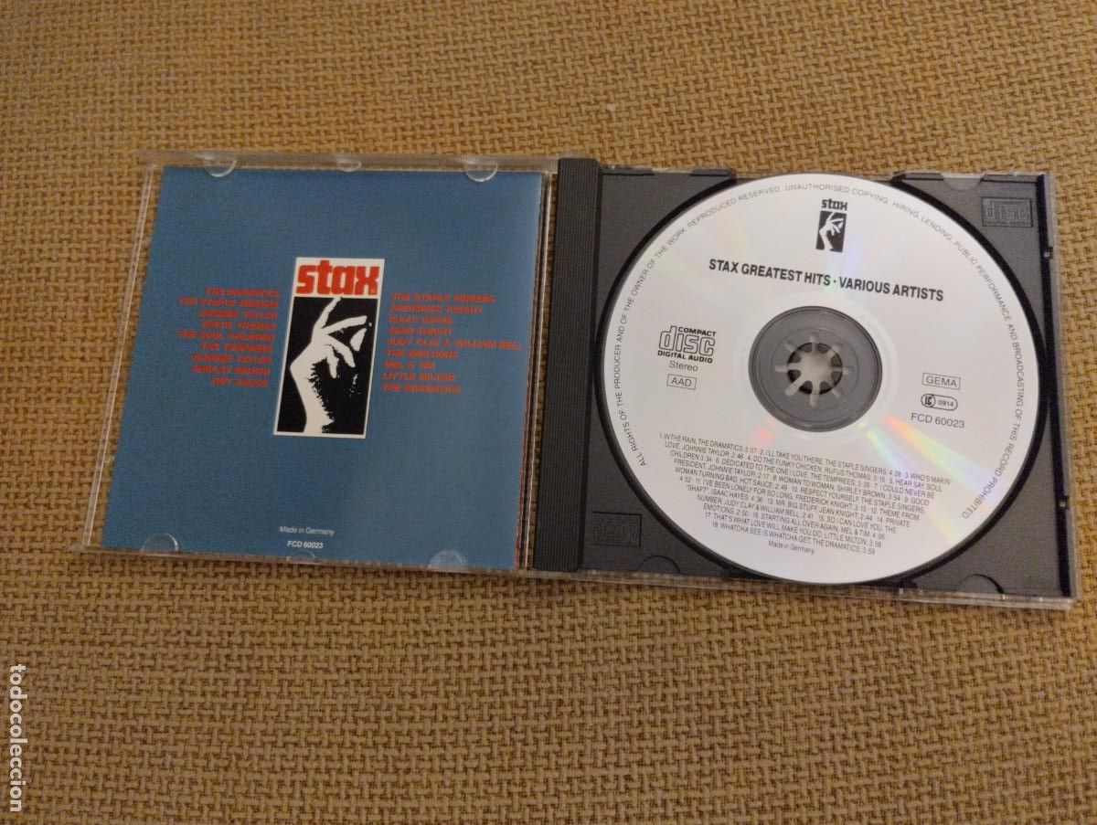 CDs de m&uacute;sica: Cd STAX GREATEST HITS - Foto 2
