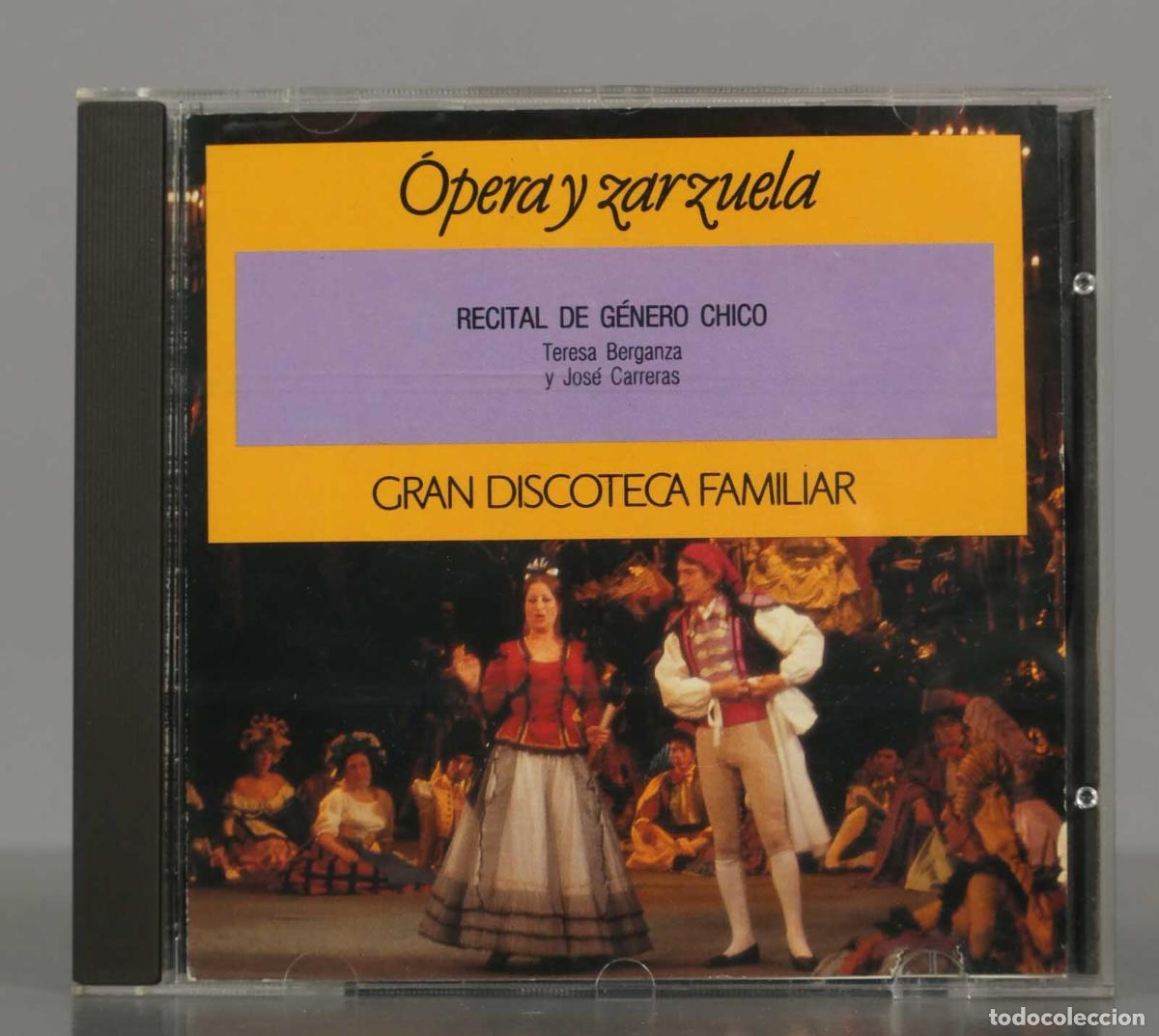 CDs de Musique: CD. GRAN DISCOTECA FAMILIAR. &Oacute;pera y zarzuela - RECITAL DE G&Eacute;NERO CHICO