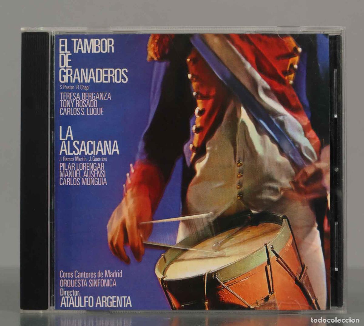 CDs de Musique: CD. EL TAMBOR DE GRANADEROS. TERESA BERGANZA - LA ALSACIANA. PILAR LORENGAR ARGENTA