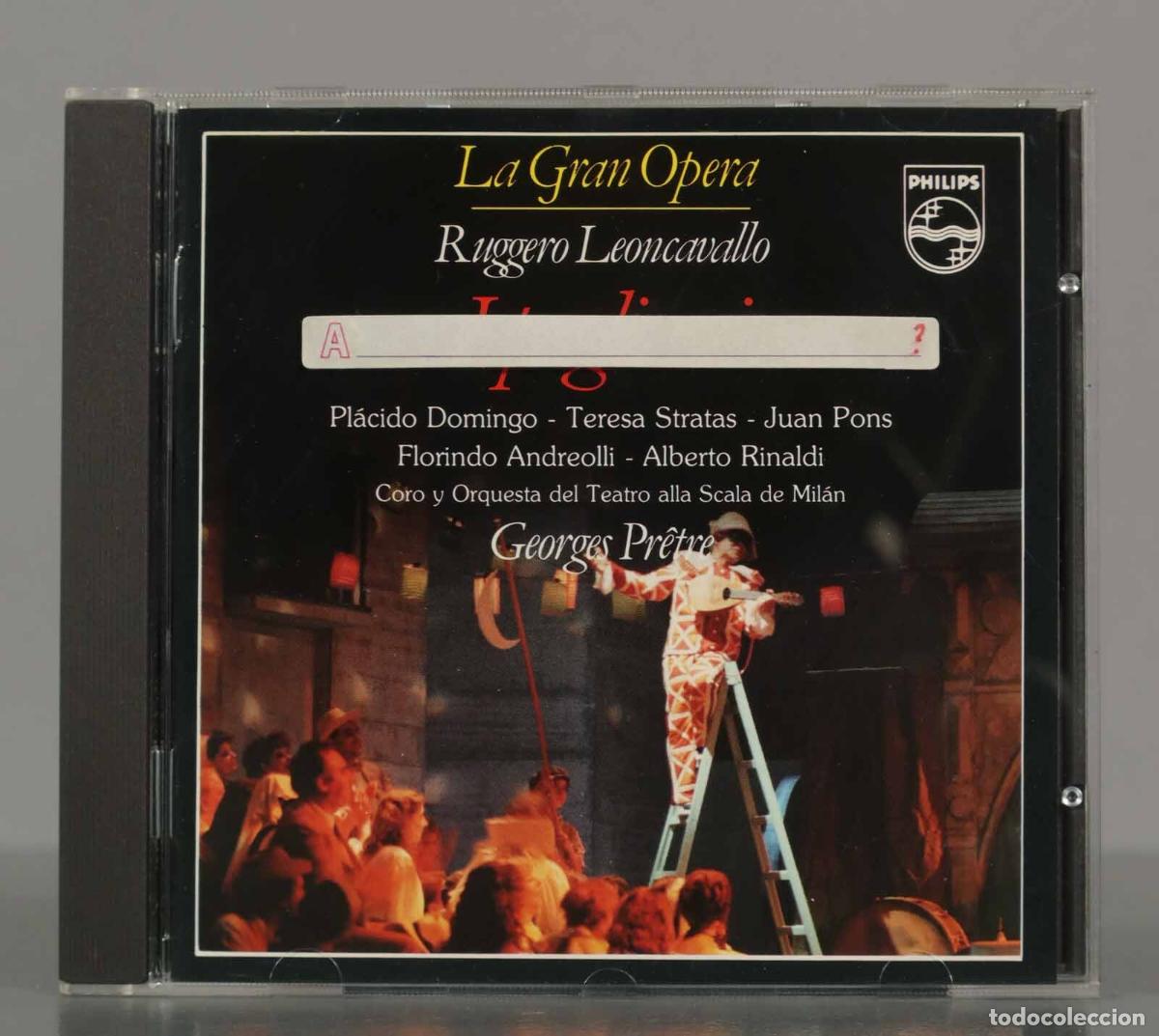 CDs de Musique: CD. LA GRAN OPERA RUGGERO LEONCAVALLO 1858-1919 - I pagliacci. PR&Ecirc;TRE