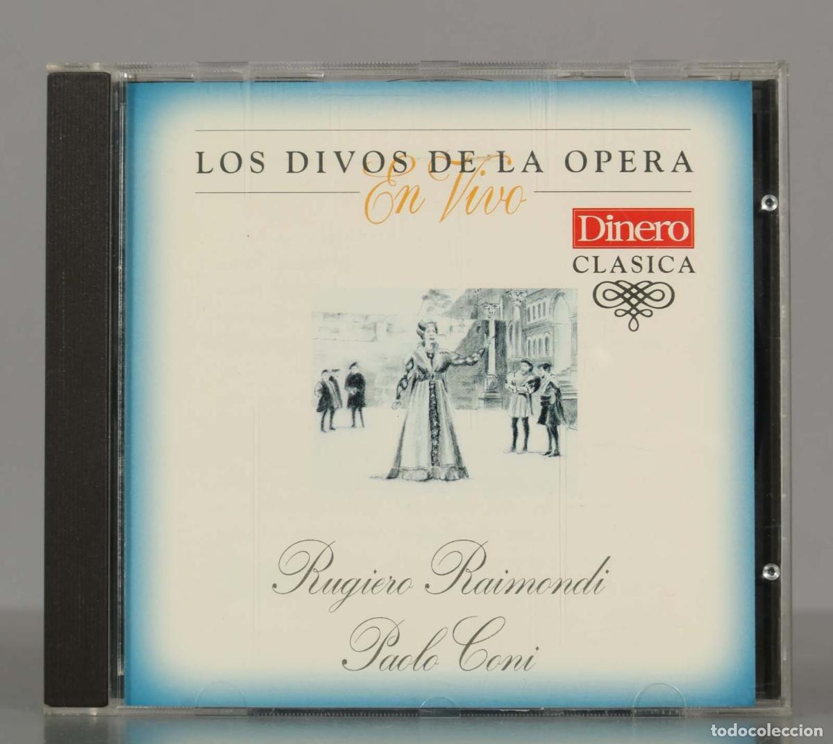 CDs de Musique: CD. LOS DIVOS DE LA OPERA EN VIVO. RUGIERO RAIMONDI, PAOLO CONI.