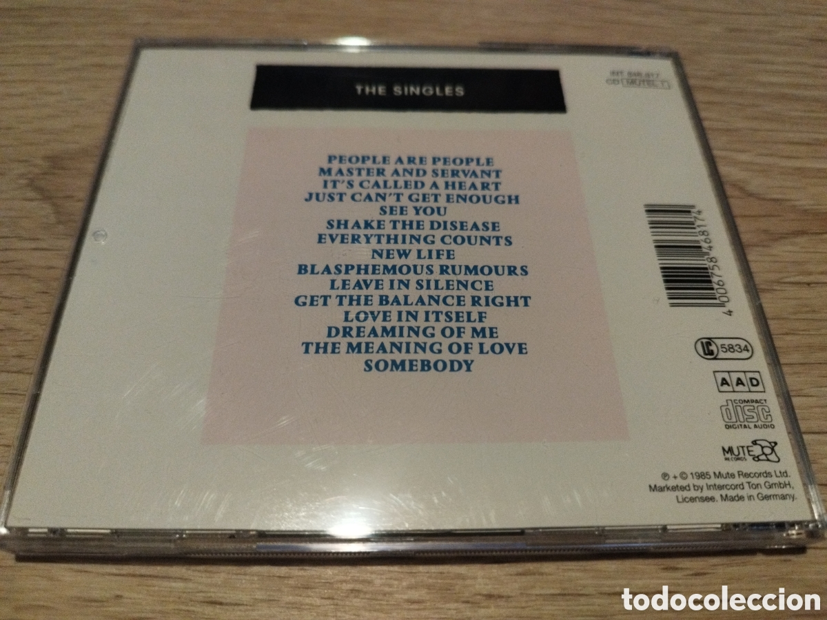 CDs de m&uacute;sica: CD Depeche Mode -The singles 81/85 - Foto 2