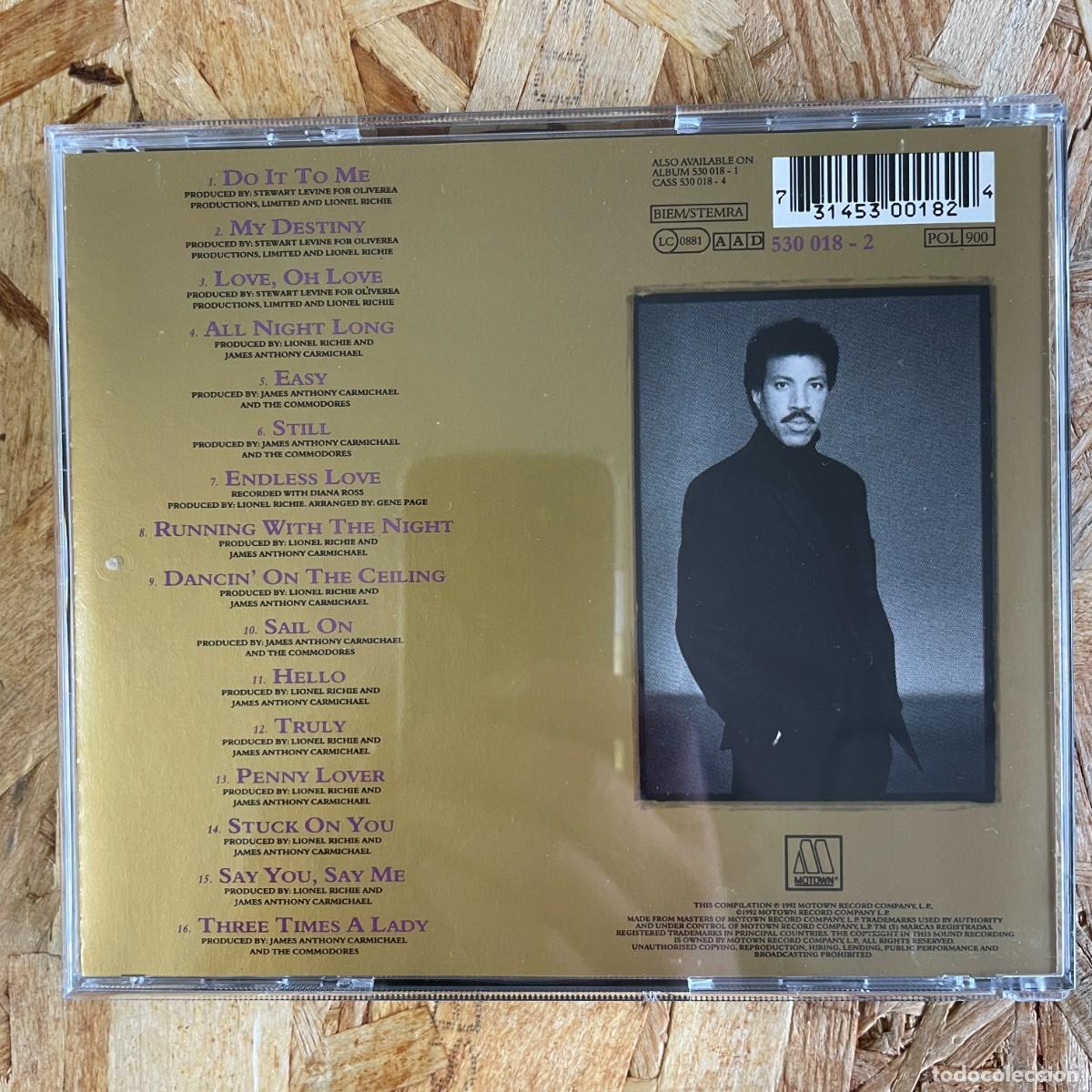 CDs de m&uacute;sica: CD Lionel Richie &ndash; Back To Front - Foto 2