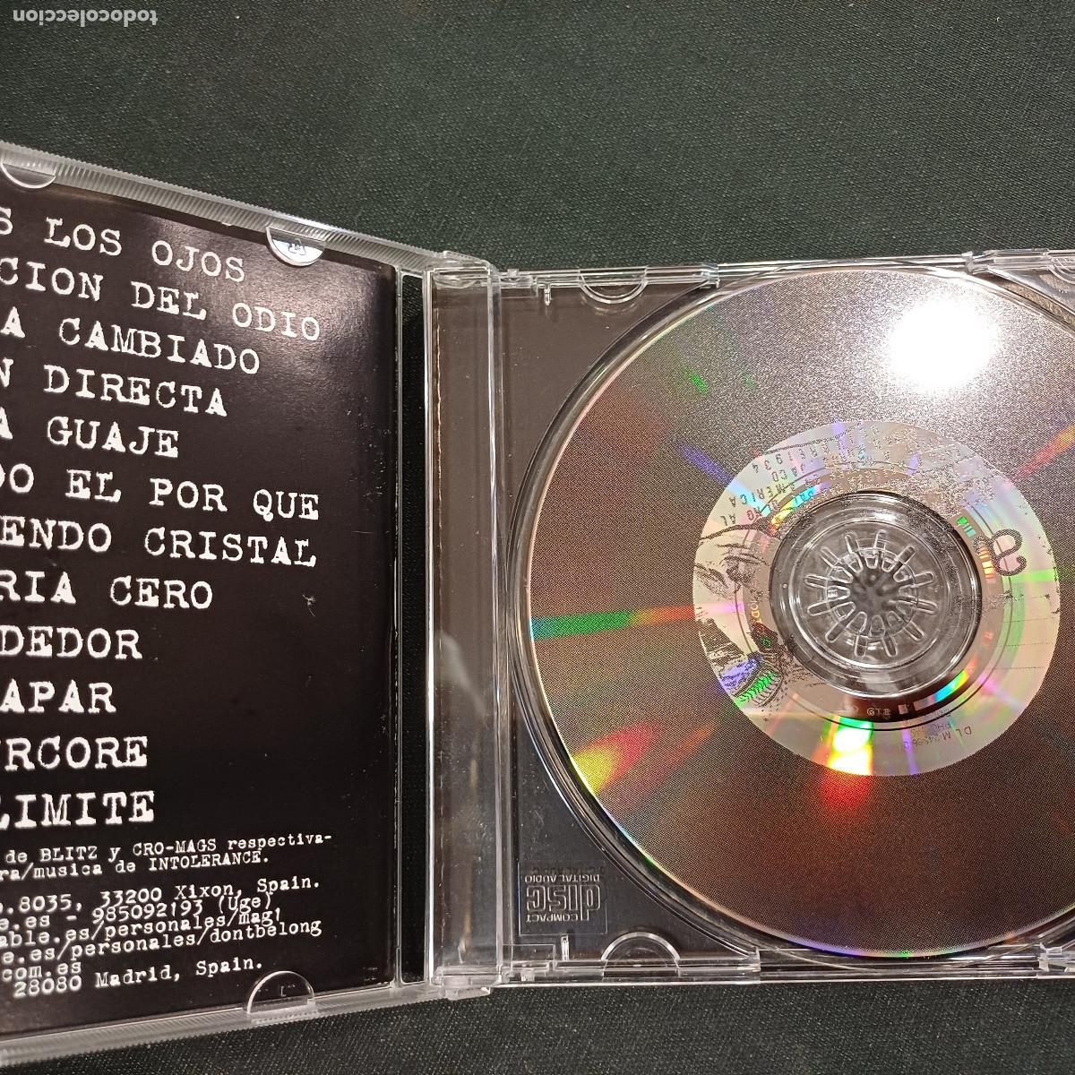 CDs de m&uacute;sica: INTOLERANCE/NADA HA CAMBIADO/CD PUNK. - Foto 2