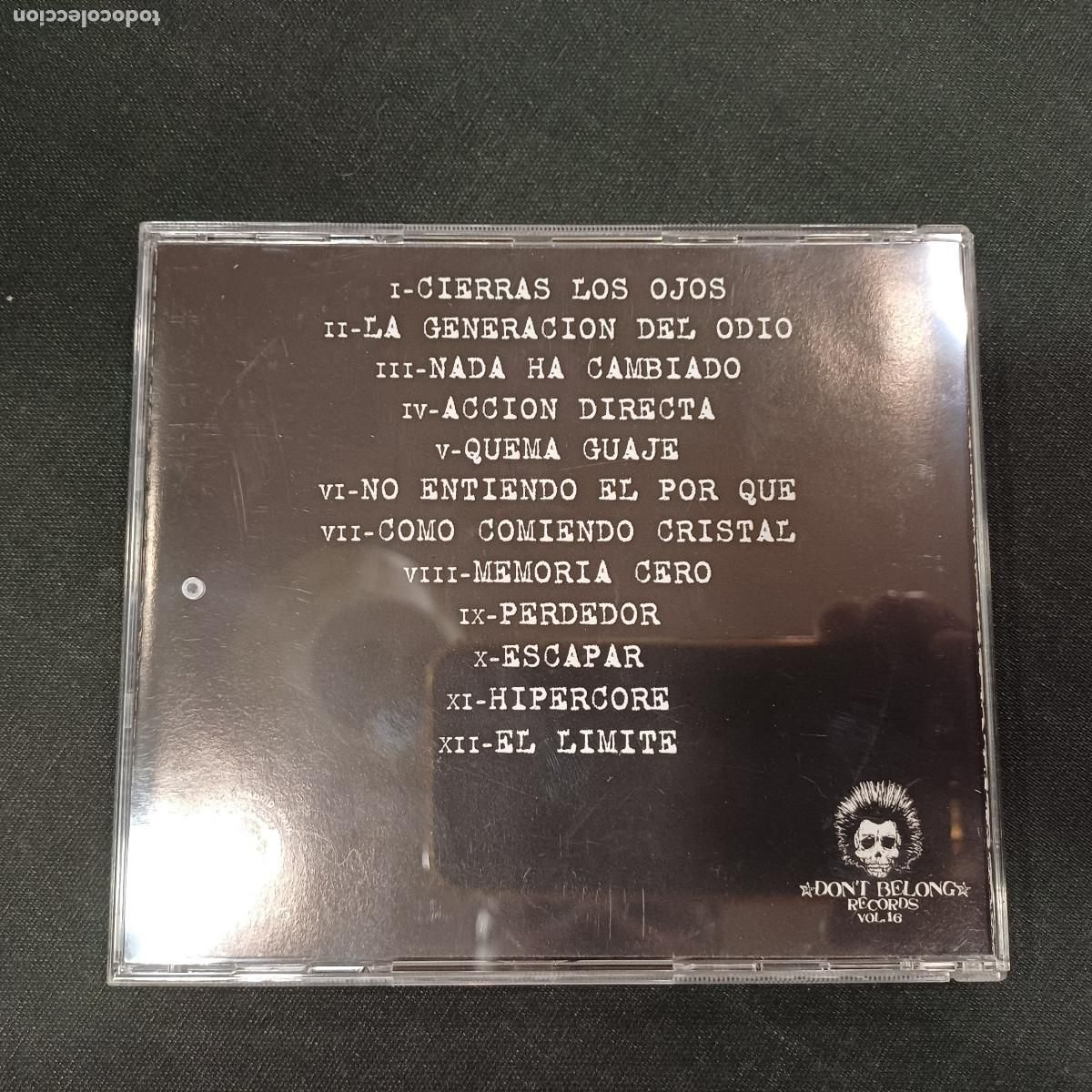 CDs de m&uacute;sica: INTOLERANCE/NADA HA CAMBIADO/CD PUNK. - Foto 3