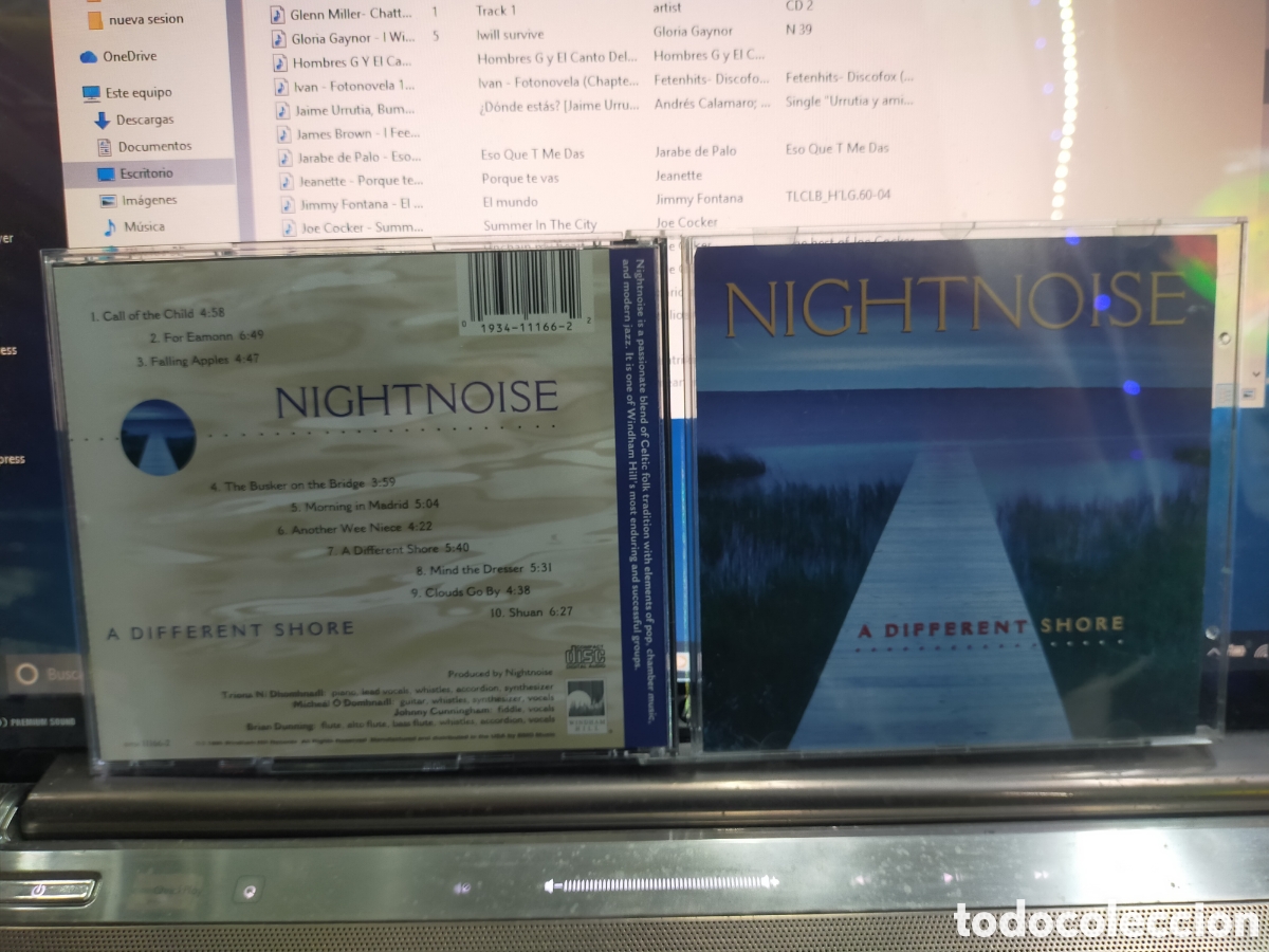 CDs de m&uacute;sica: Nightnoise CD a different shore 1995 - Foto 1