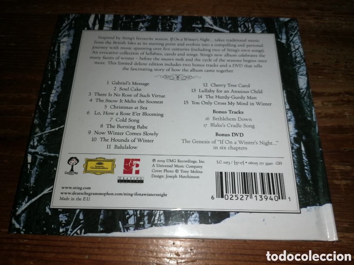 CDs de m&uacute;sica: STING - IF ON A WINTERS NIGHT... - NUEVO - Foto 2
