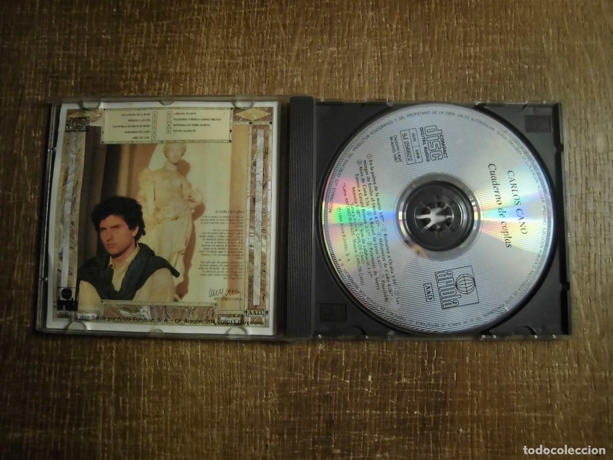 CDs de m&uacute;sica: CD CARLOS CANO CUADERNO DE COPLAS - Foto 3