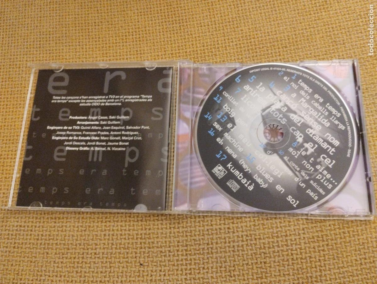 CDs de m&uacute;sica: Cd Les Cancons de temps era temps - Foto 2