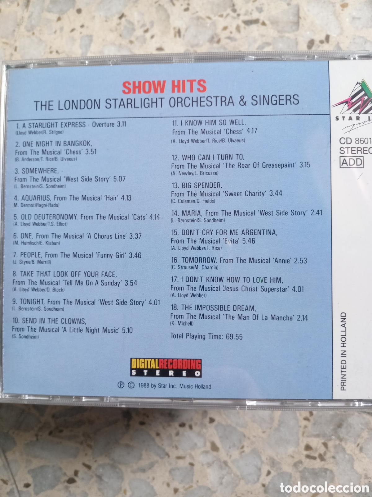 CDs de m&uacute;sica: CD SHOW HITS LONDON STARLIGHT BSO - Foto 2