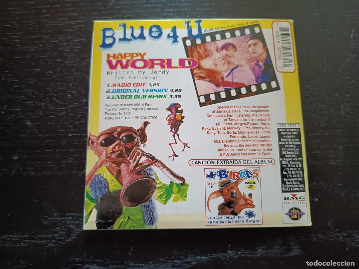 CDs de m&uacute;sica: Blue 4 U - Happy World. Cd Single - Foto 2