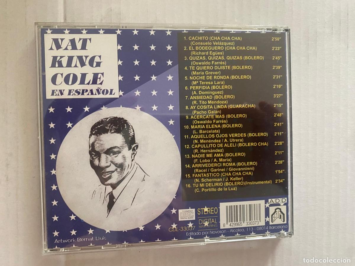 CDs de m&uacute;sica: CD NAT KING COLE - LOS MEJORES EXITOS EN ESPA&Ntilde;OL - Foto 2