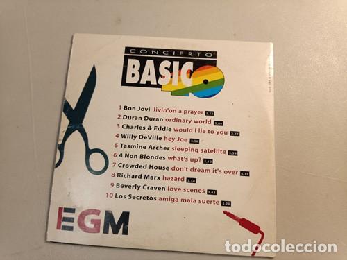 CDs de m&uacute;sica: CD LOS 40 - CONCIERTOS BASICOS. CONCIERTO BASICO 40 EGM - Foto 2