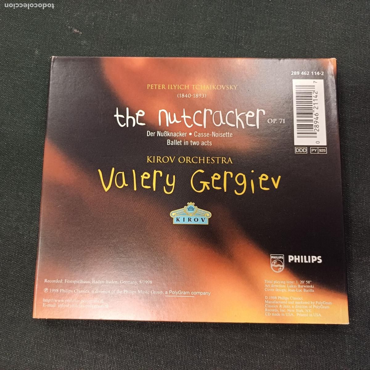 CDs de m&uacute;sica: THE NUTCRACKER/VALERY GERGIEV/CD DIGIPACK. - Foto 4