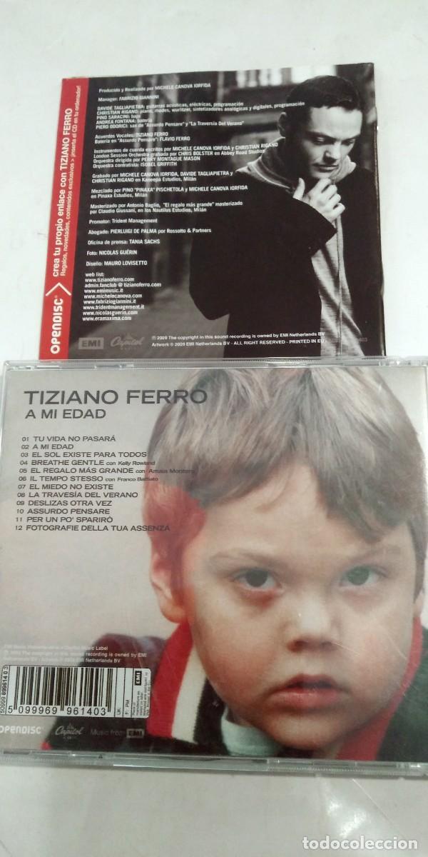 CDs de m&uacute;sica: Tiziano Ferro A mi edad - Foto 2