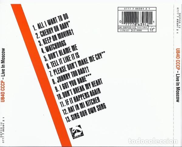 CDs de m&uacute;sica: UB40 - Live in Moscow - Foto 2