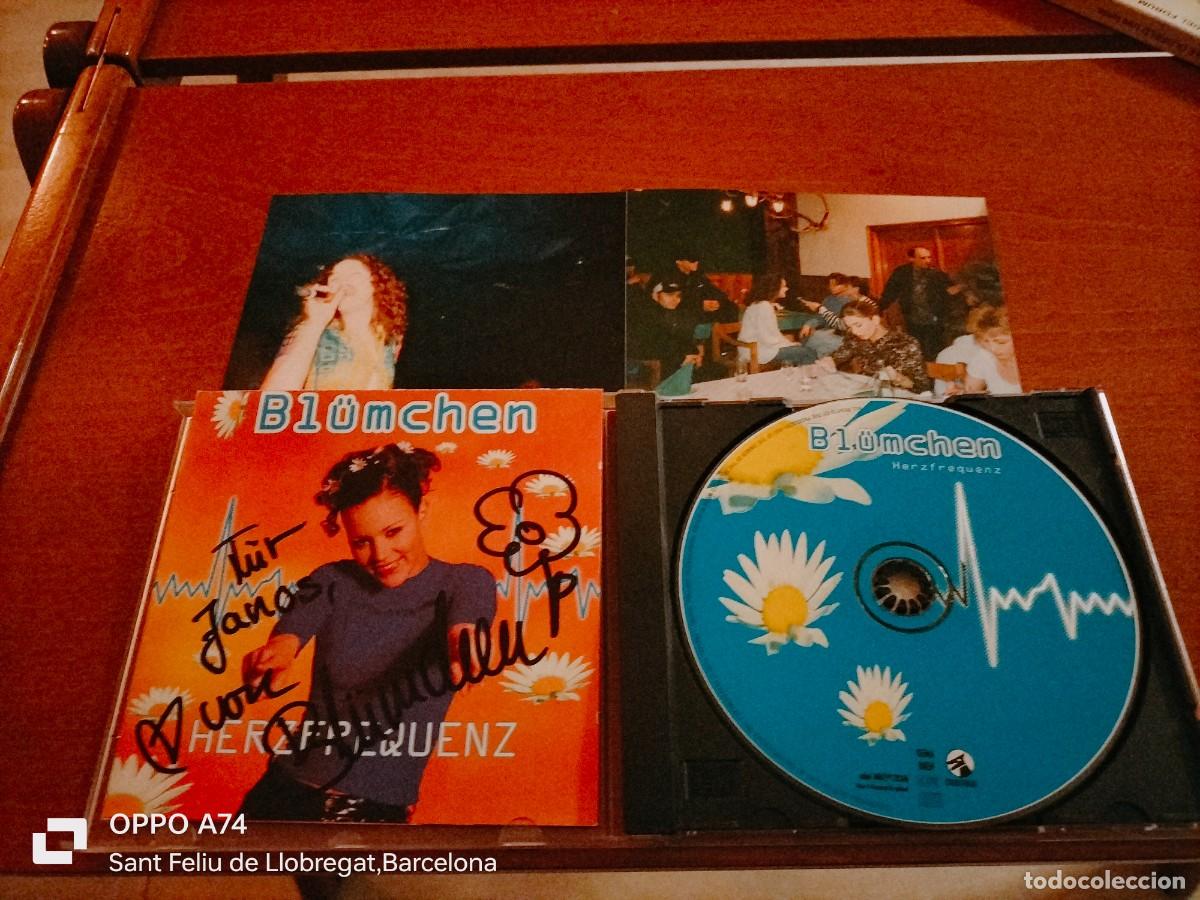 CDs de m&uacute;sica: RAR CD BL&Uuml;MCHEN. HERZFREQUENZ. SIGNED & 2 PHOTOS - Foto 1