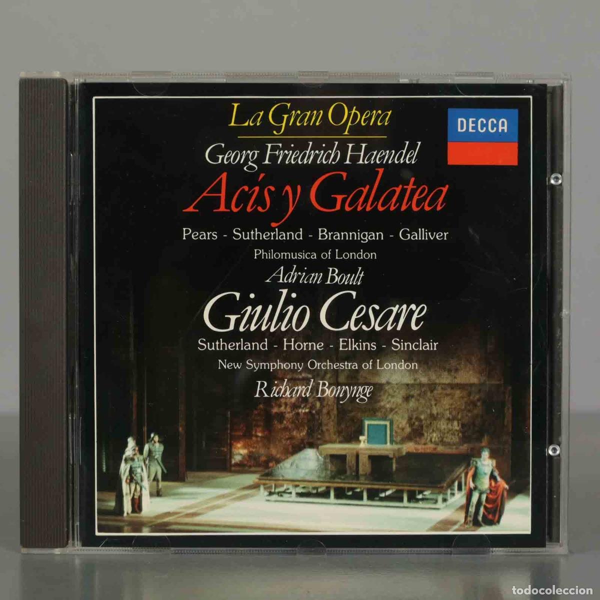 Music CDs: CD. LA GRAN OPERA. ACIS Y GALATEA. GIULIO CESARE. BONYNGE HAENDEL
