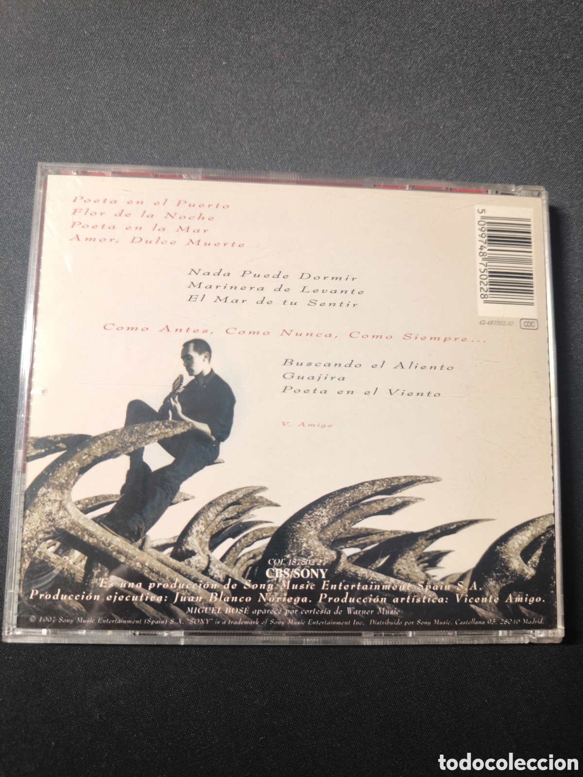 CDs de m&uacute;sica: CD Vicente Amigo. Poeta - Foto 2