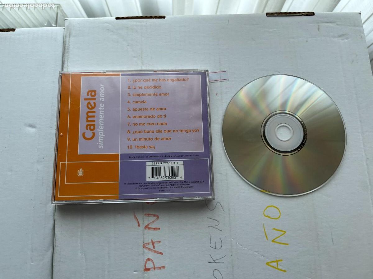CDs de m&uacute;sica: CAMELA SIMPLEMENTE AMOR - CD MUSICA KRDATEN - Foto 2