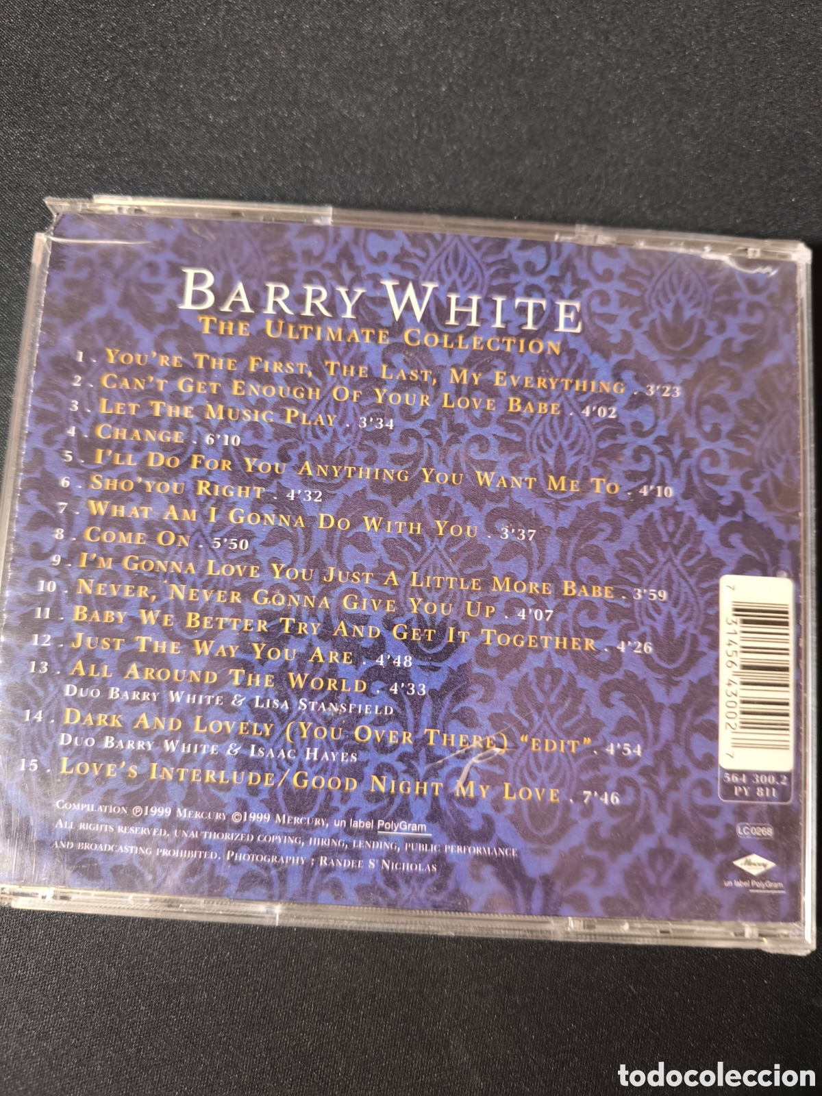 CDs de m&uacute;sica: CD Barry White. The Ultimate Collection - Foto 2