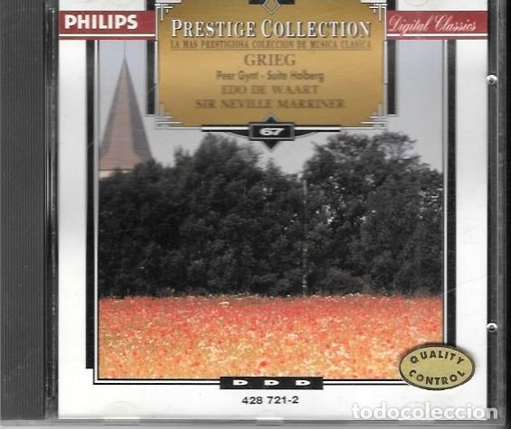 Musik-CDs: CD PRESTIGE COLLECTION-GRIEG-EDO DE WAART, SIR NEVILLE MARRINER-CD CLASICO-CD 2898