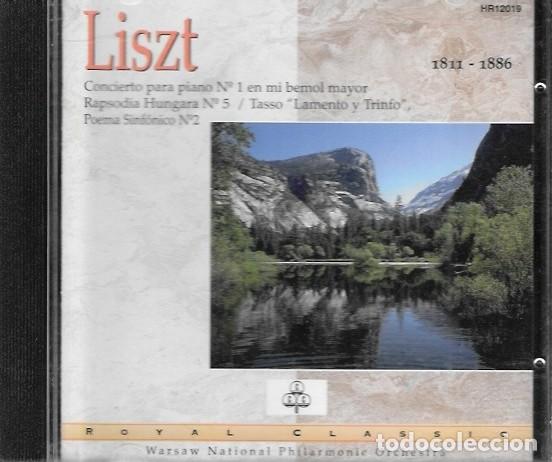 Musik-CDs: CD LISZT-CONCIERTO PARA PIANO N&ordm;1 EN MI BEMOL MAYOR-1811-1886- CD CLASICO-CD 2908
