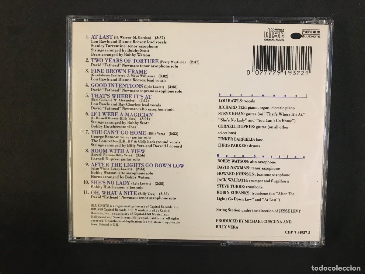 CDs de m&uacute;sica: Lou Rawls &ndash; At Last - CD - Blue Note - Foto 2