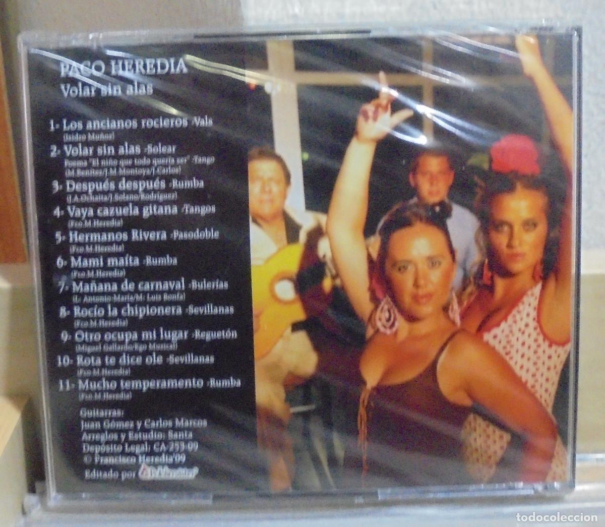 CDs de m&uacute;sica: Paco Heredia. Volar sin alas -- CD - Foto 2