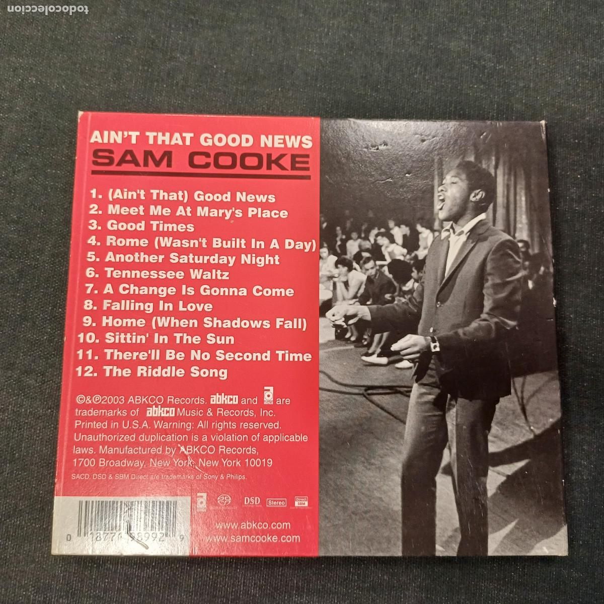 CDs de m&uacute;sica: SAM COOKE/AINT THAT GOOD NEWS/CD DIGIPACK. - Foto 3