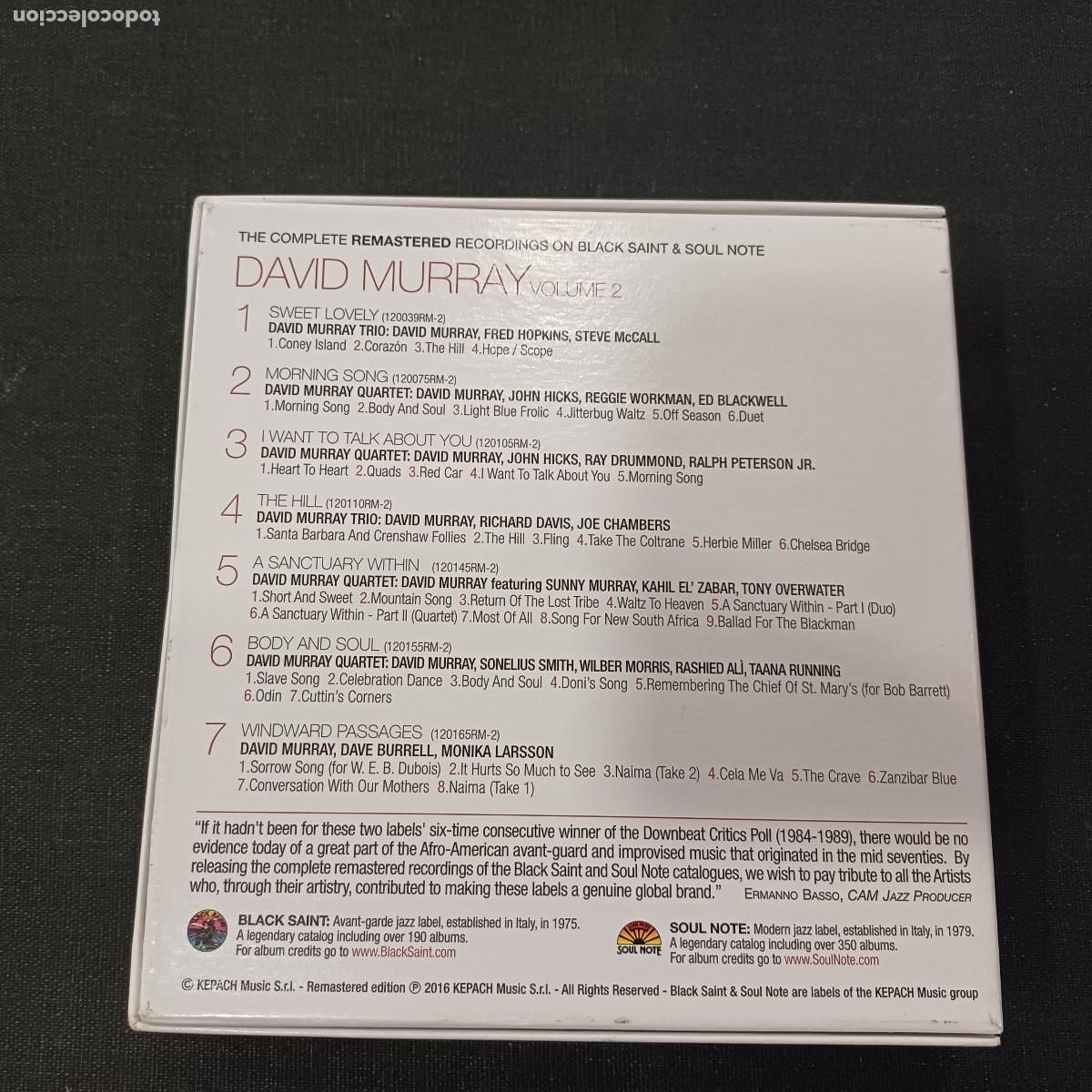 CDs de m&uacute;sica: DAVID MURRAY/VOLUME 2/SET CD DIGIPACK 7 DISCOS. - Foto 4