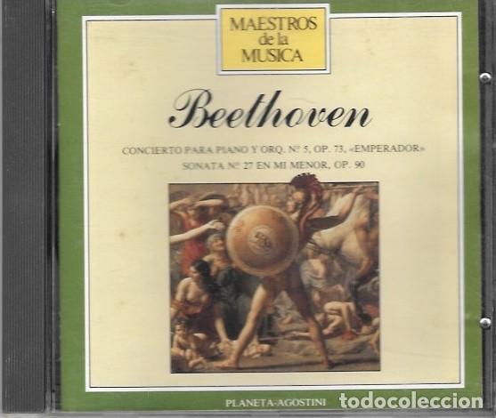 CD di Musica: CD MAESTROS DE LA MUSICA-BEETHOVEN-CONCIERTO PARA PIANO Y ORQ N&ordm;5, OP 73-CD CLASICO-CD 2936