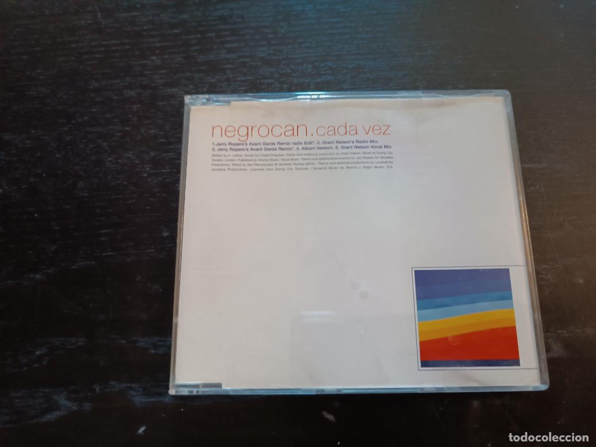 CDs de m&uacute;sica: Cada vez - Negrocan. CD single - Foto 1