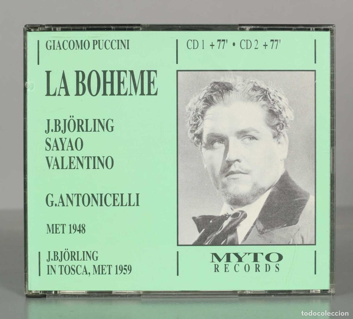 Music CDs: CD. Giacomo Puccini - J.Bj&ouml;rling, Say&atilde;o, Valentino, G.Antonicelli &ndash; La Boheme 1948 NUEVA YORK