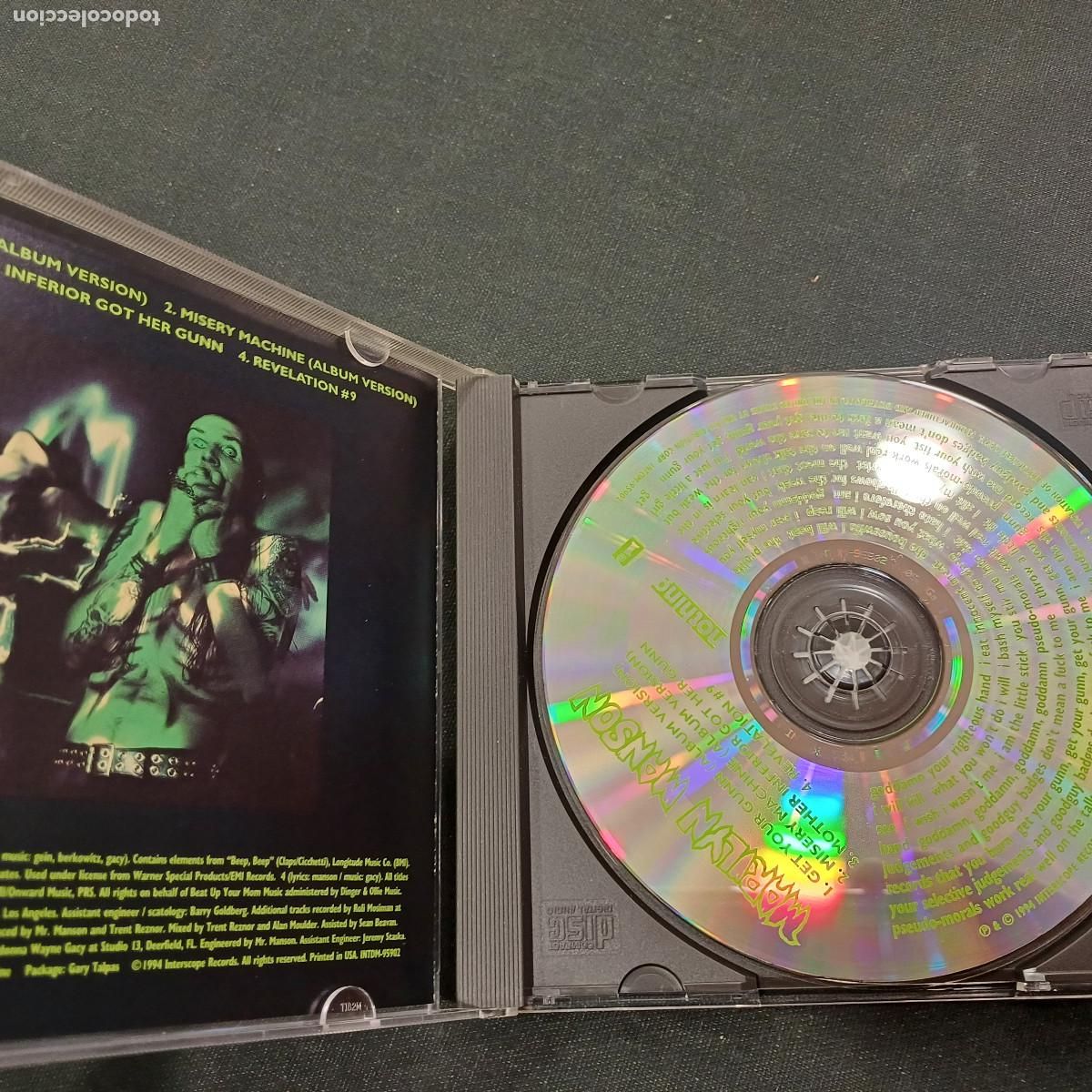 CDs de m&uacute;sica: MARILYN MANSON/GET YOUR GUNN/CD. - Foto 2
