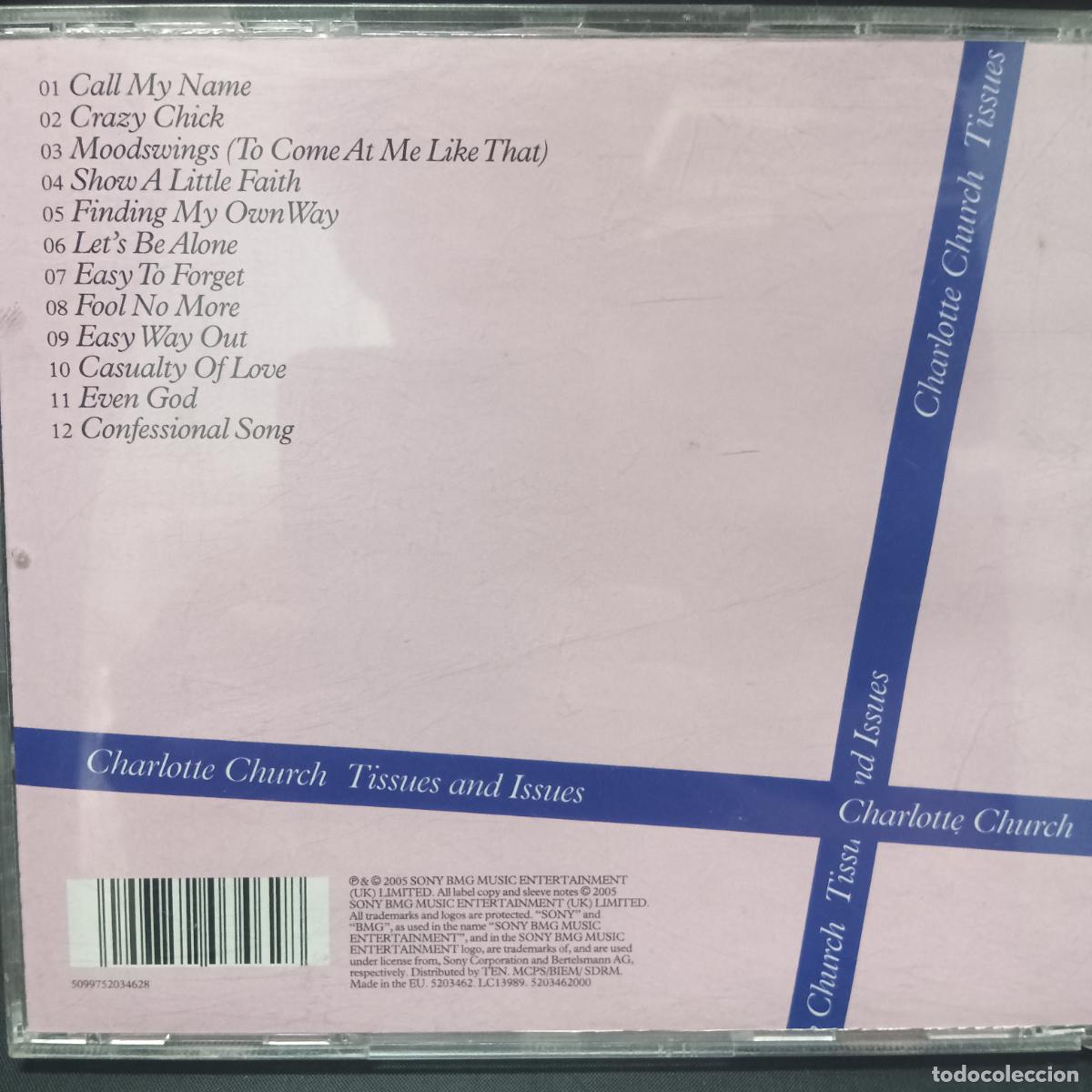 CDs de m&uacute;sica: CHARLOTTE CHURCH, TISSUES and ISSUES. CD - Foto 2