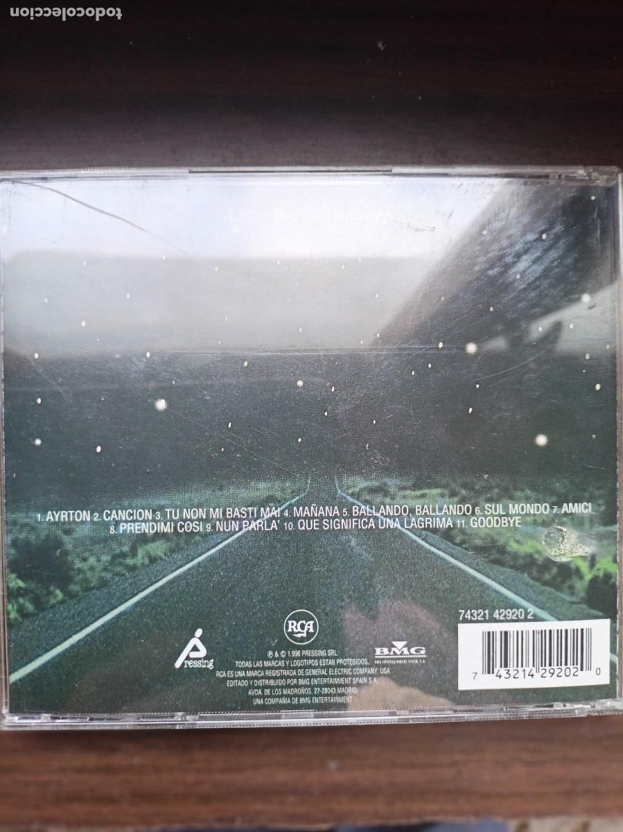 CDs de m&uacute;sica: Lucio Dalla - Canciones CD - Foto 2
