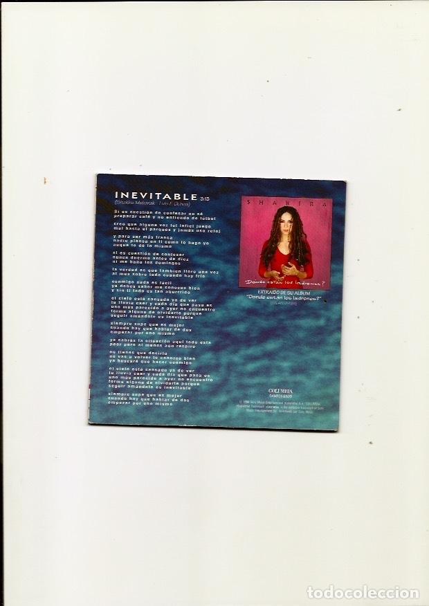 CDs de m&uacute;sica: SHAKIRA. Inevitable. (cd single 1998) - Foto 2