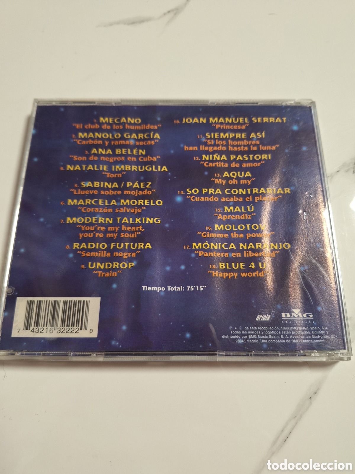 CDs de m&uacute;sica: CD9 los super hits 98 CD SEGUNDAMANO - Foto 2