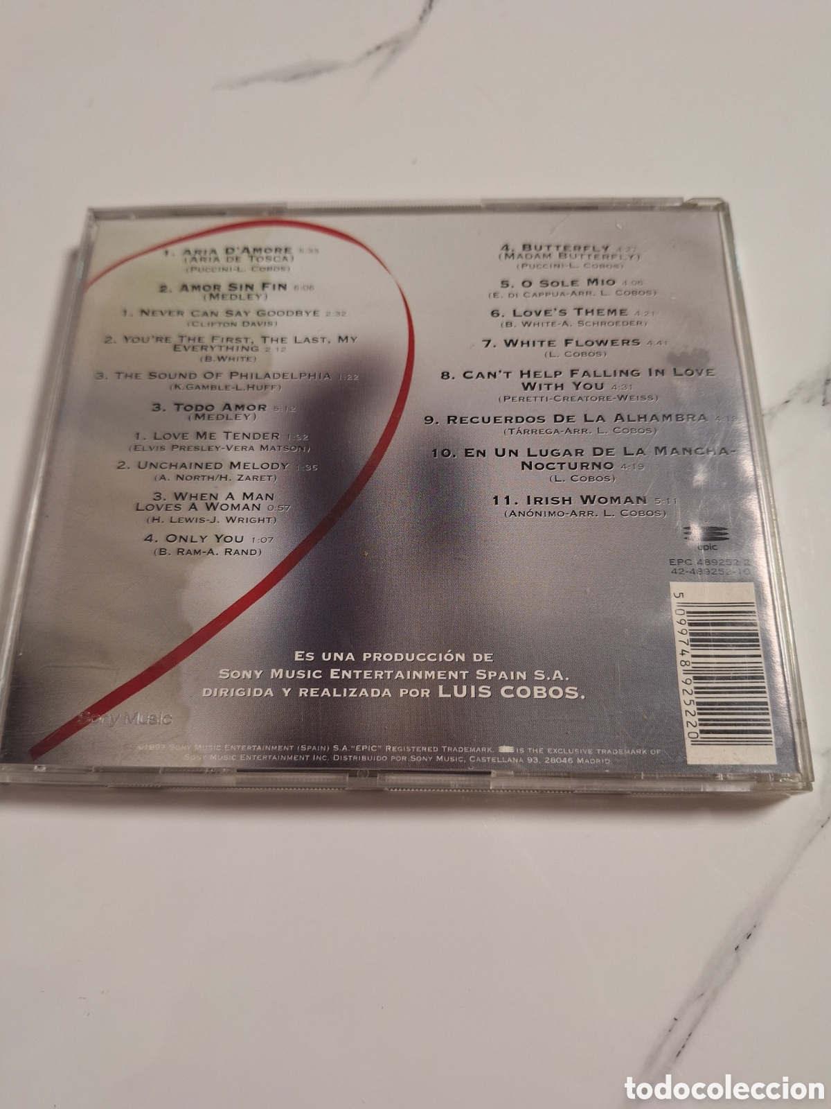 CDs de m&uacute;sica: CD9 luis cobos amor CD SEGUNDAMANO - Foto 2