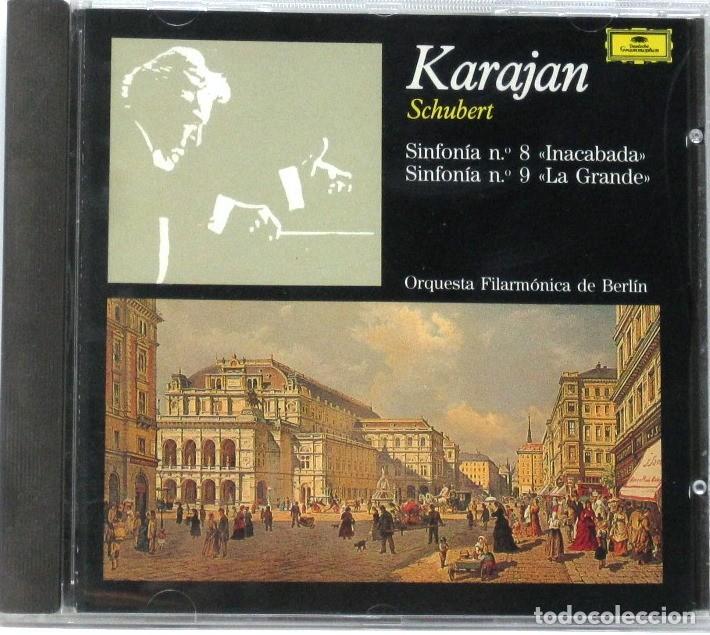 CDs de m&uacute;sica: KARAJAN -SCHBERT - SINFONIA N&ordm; 8 - 9 - CD - Foto 1