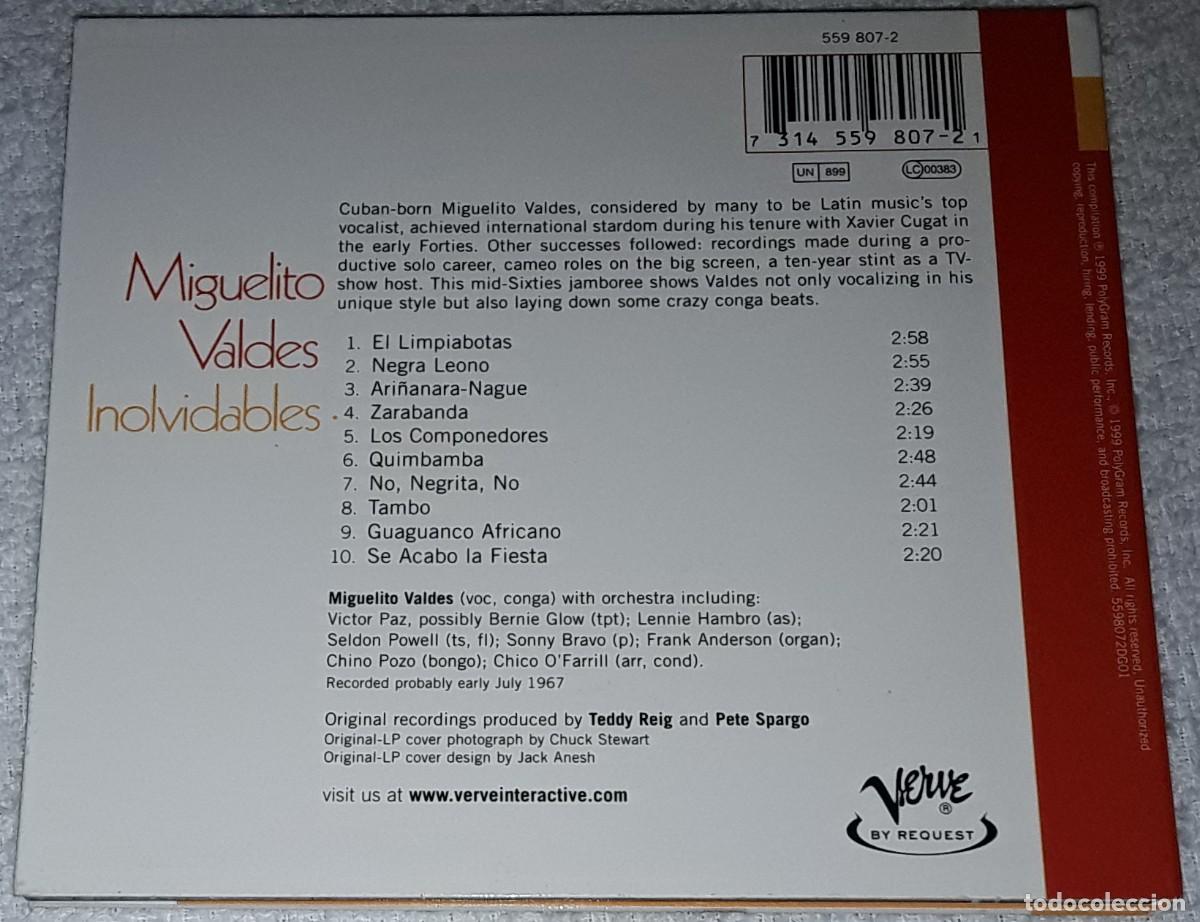 CDs de m&uacute;sica: CD - MIGUELITO VALDES - INOLVIDABLES - DIGIPACK - Foto 2