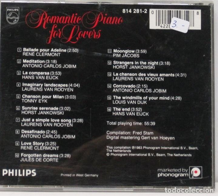 CDs de m&uacute;sica: ROMANTIC PIANO FOR LOVERS - - CD - Foto 2
