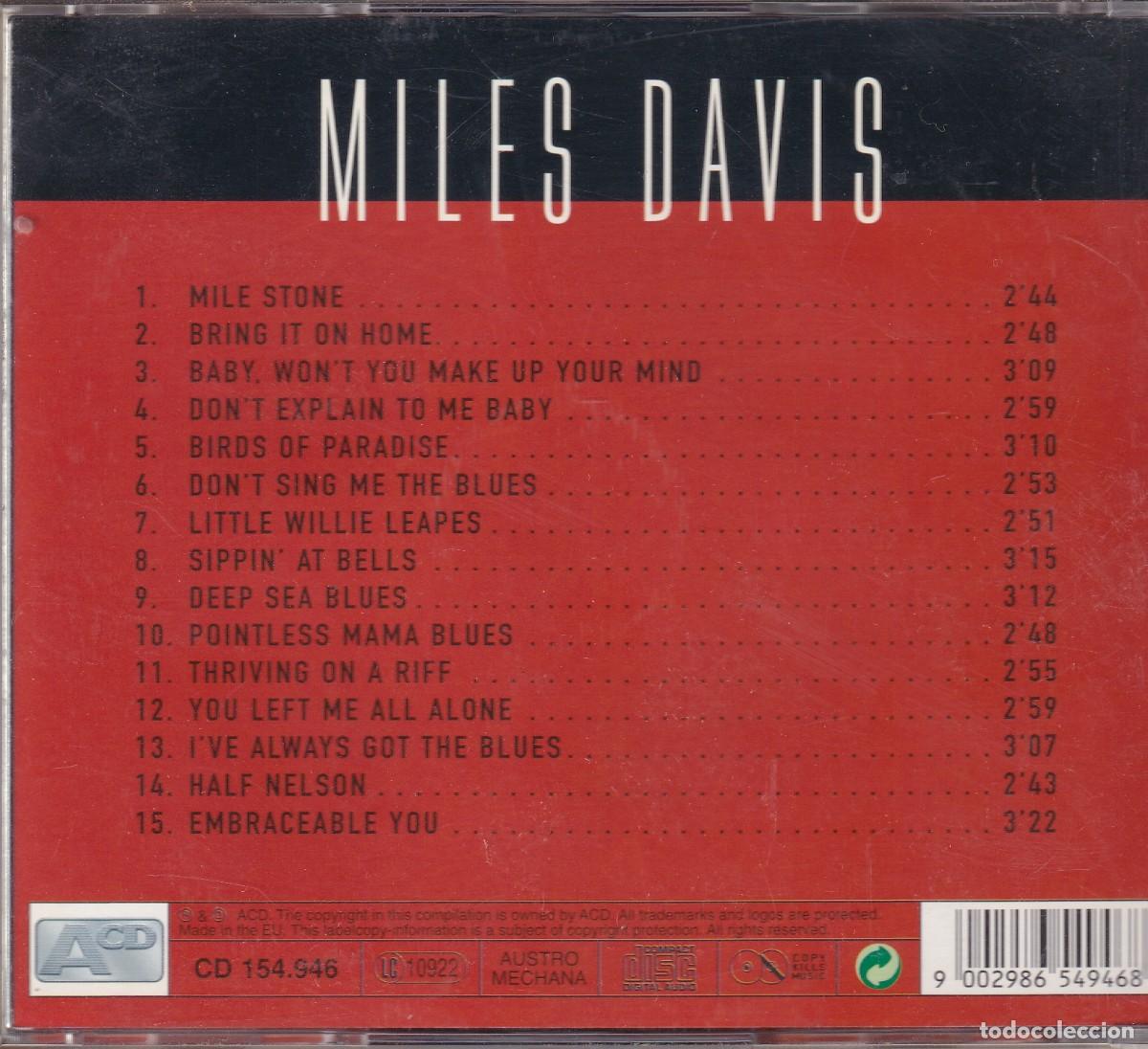 CDs de m&uacute;sica: Miles Davis - Mile Stone - Foto 2