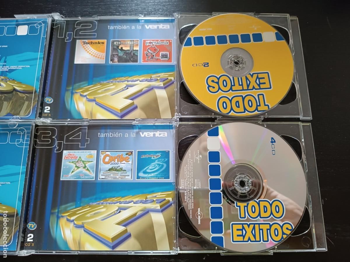 CDs de m&uacute;sica: Todo &eacute;xitos. 4 CDs. Recopilatorio. Vale Music. 2000 - Foto 4
