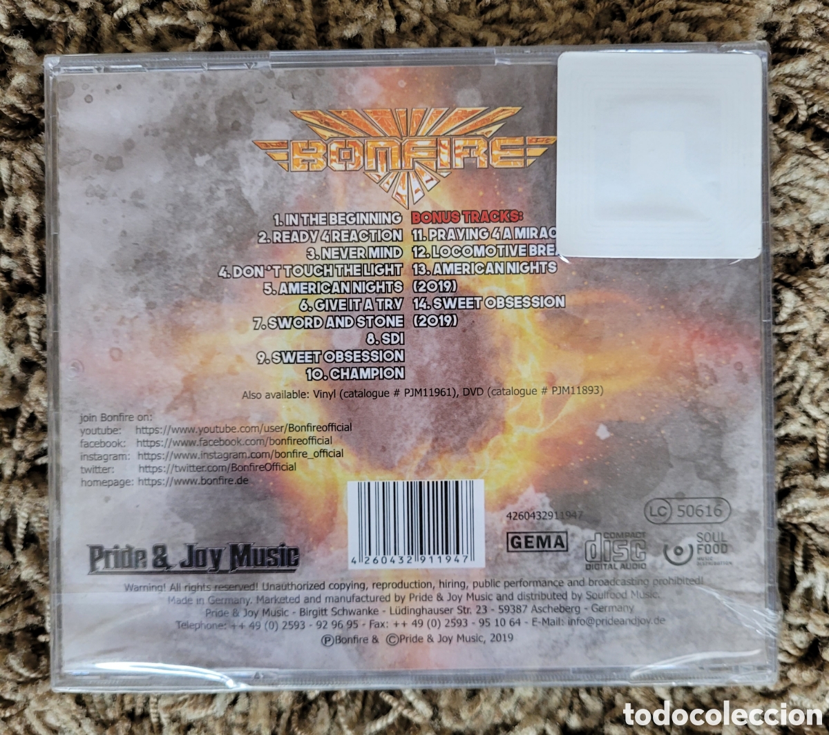 CDs de m&uacute;sica: CD Bonfire Live on Holy Ground Wacken 2018 - Foto 2